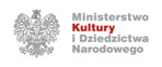 Logo Ministerstwa Kultury i Dziedzictwa Narodowego. Orzeł i napis Ministerstwo Kultury i Dziedzictwa Narodowego